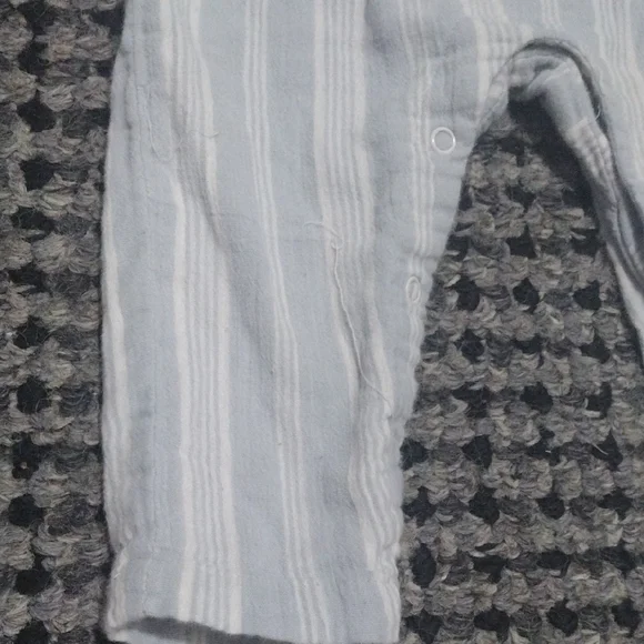 Chic Striped White Kids Romper - Picture 5 of 8